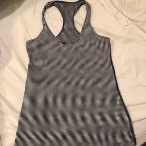 Lululemon Navy/white racerback tank